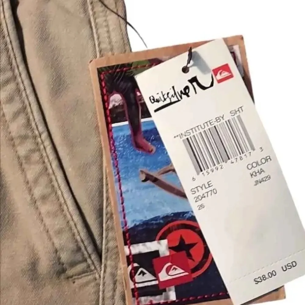 NWT Quiksilver Tan Cargo Boys Shorts with Utility Pockets ~size 12